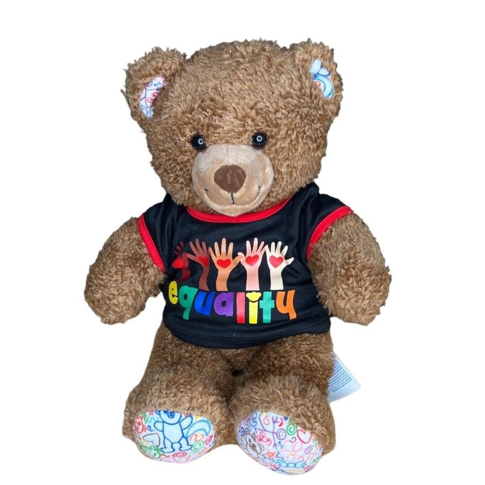 Build A Bear EQUALITY Bear Kids Plush Brown Bear BAB